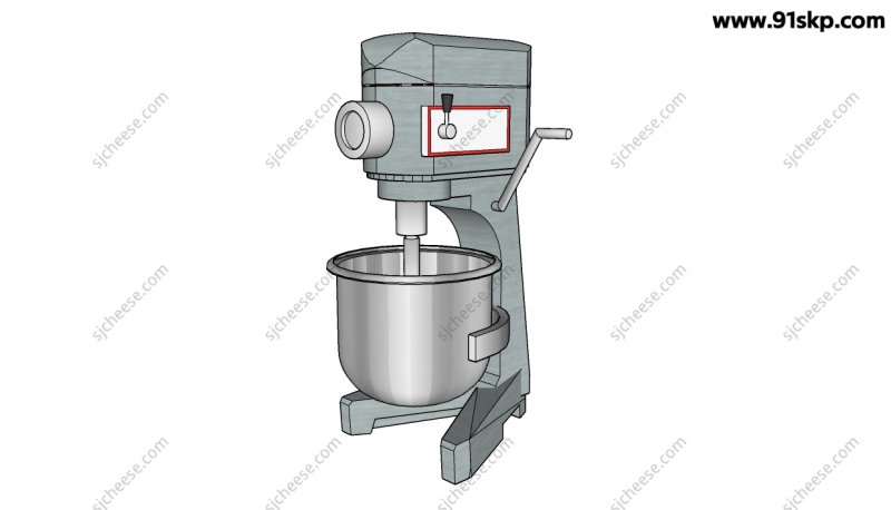 20公斤皮带传动搅拌机SU草图大师sketchup模型