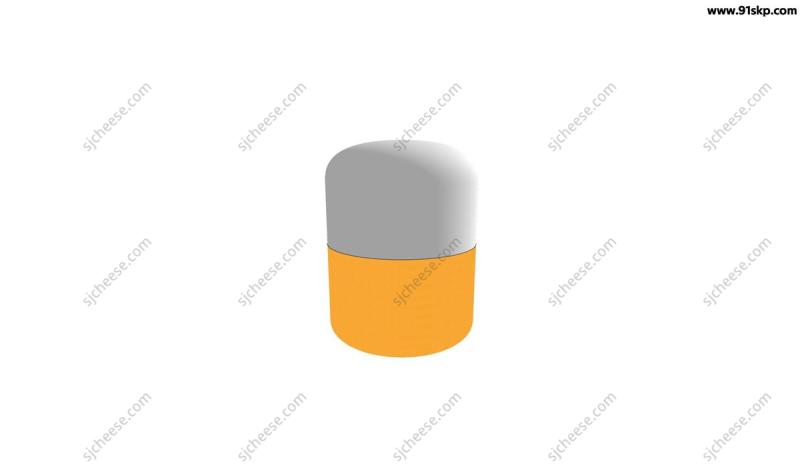 胶囊型小圆凳SU草图大师sketchup模型