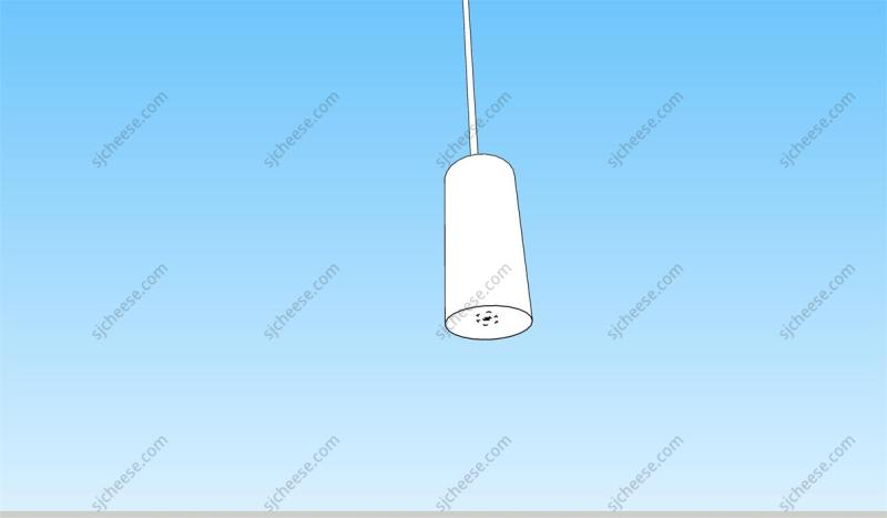 长条筒灯SU草图大师sketchup模型