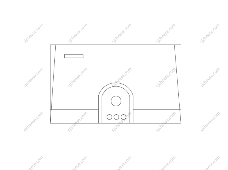 抽油烟机立面CAD图块