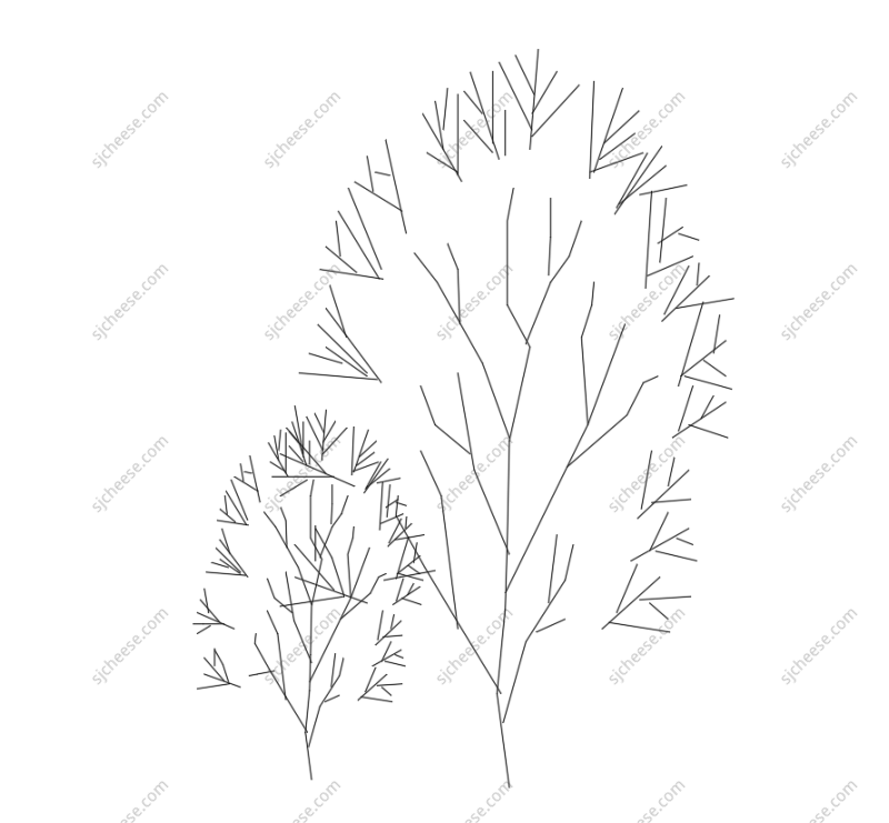 树木绿植CAD图块