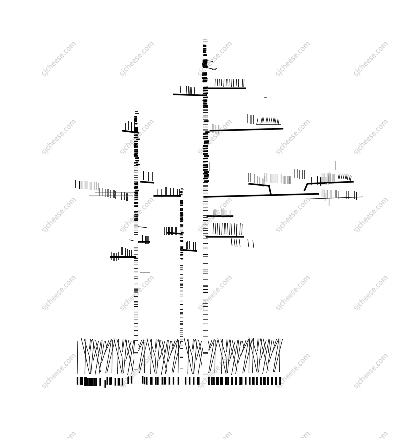 灌木丛树木抽象CAD图块