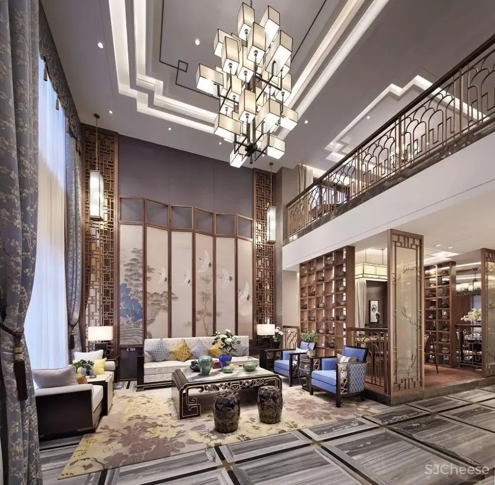 688㎡新中式别墅样板 | 君临天下