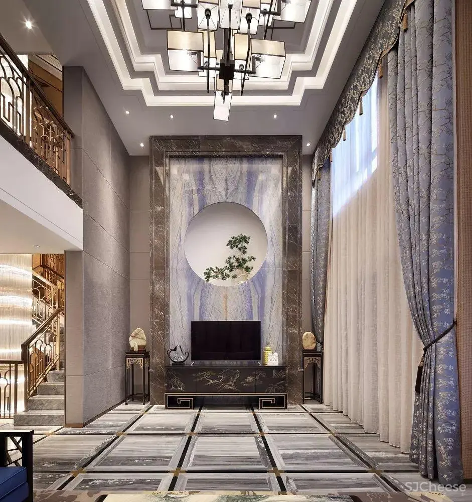 688㎡新中式别墅样板 | 君临天下