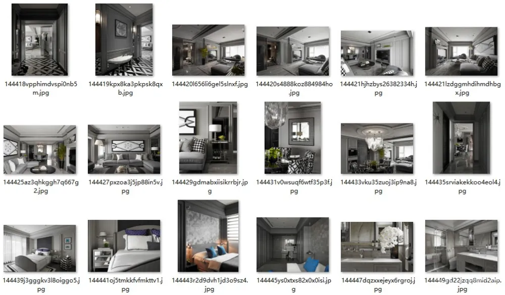 美式风格 成套精选住宅设计作品、高清大图【1.29G】