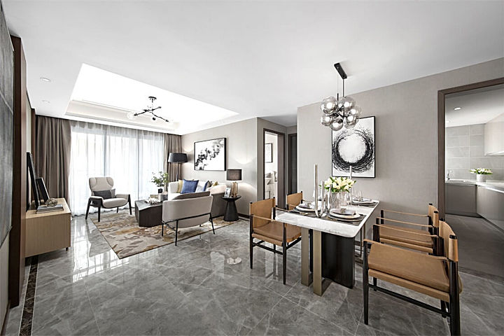 绿地长沙武广样板房丨冷元宝设计