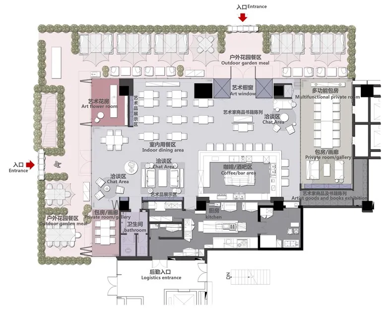贝森豪斯：绽放花园成都艺术餐厅设计