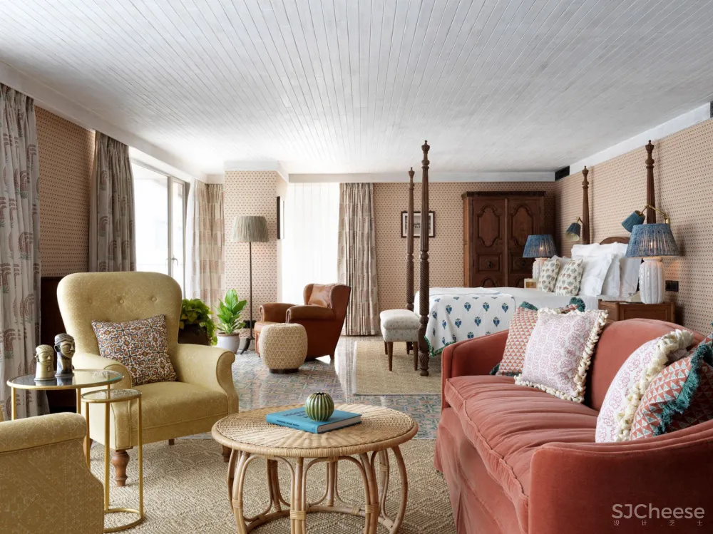 孟买Soho House：借鉴了印度传统纺织品图案