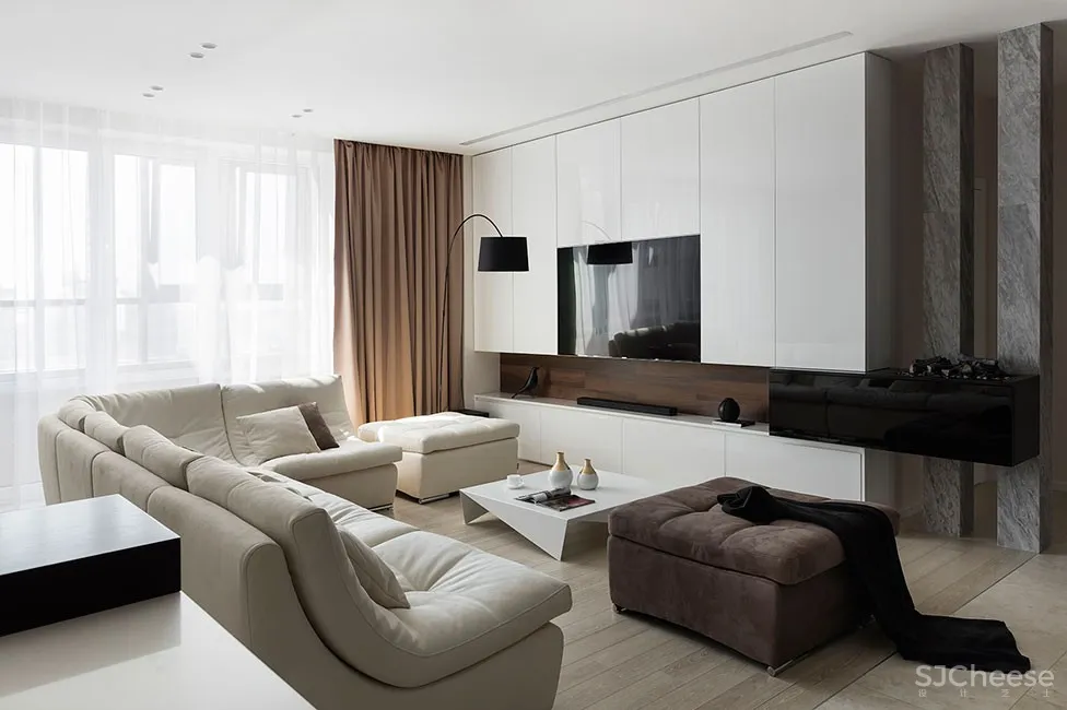 三个孩子的家，莫斯科180m²明亮顶层公寓 | Kirill Sokolov