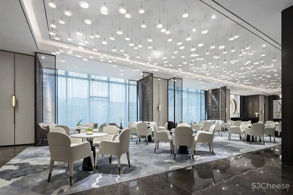 最美高级灰售楼处设计，别具一格的水墨禅境