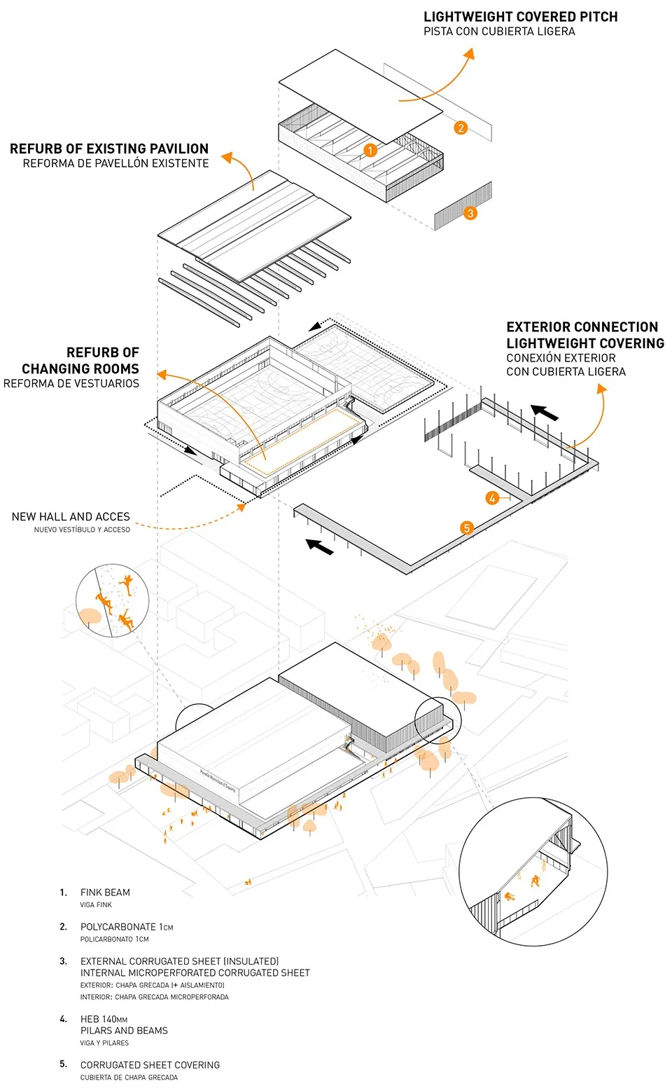 Vila-Seca市立体育馆翻新及扩建,西班牙 / NAM Arquitectura