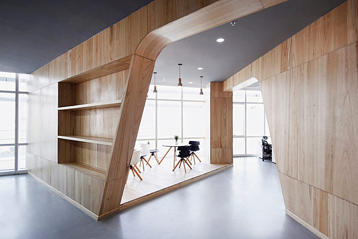 北京银河SOHO一家互联网金融公司办公室设计