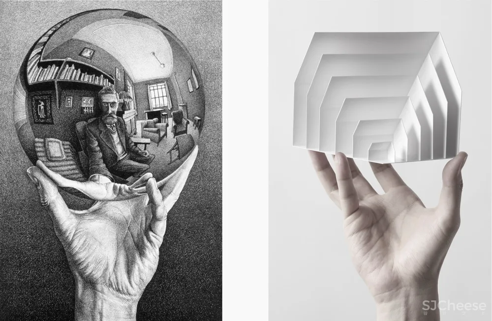 “两个世界之间”/ Escher x nendo 首