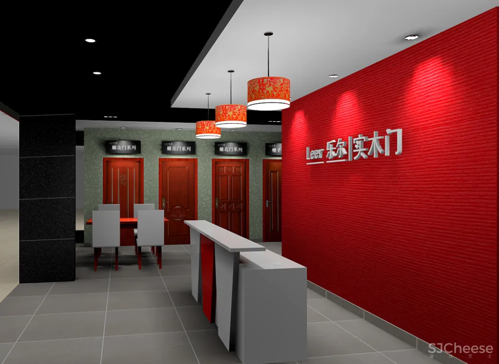 大型实木门专卖店设计图（含效果） 9