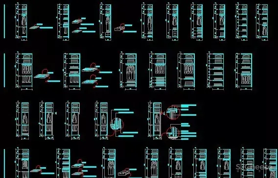 衣柜CAD精细实用施工图99套