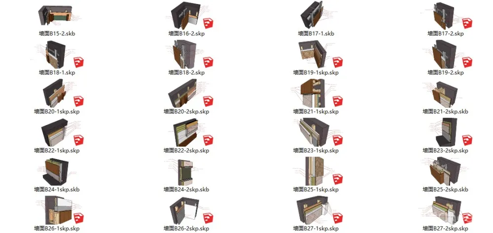 【工艺收口】质量通病及预防+节点CAD图+SU对应模型丨JPG+PDF+CAD+SU丨828M