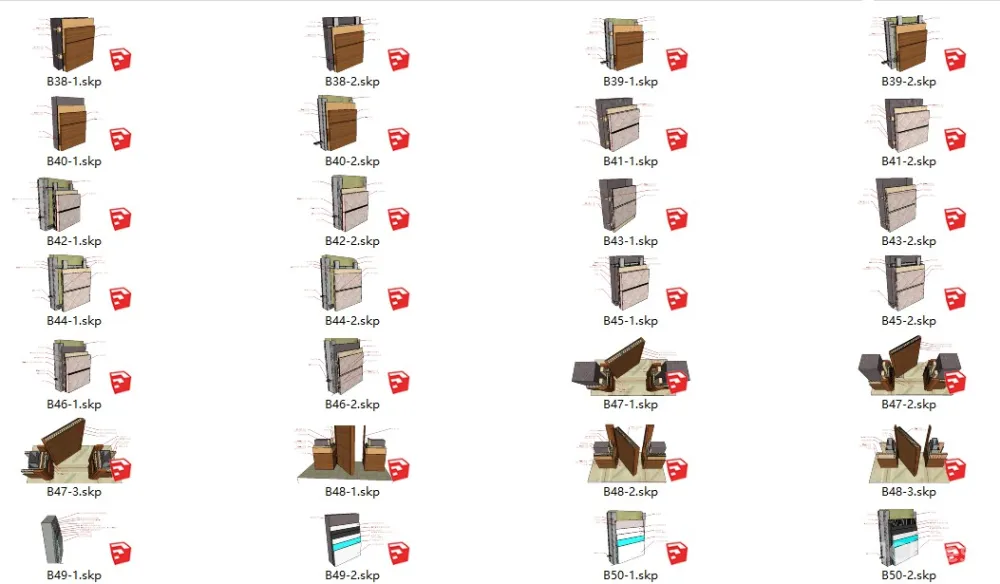 【工艺收口】质量通病及预防+节点CAD图+SU对应模型丨JPG+PDF+CAD+SU丨828M