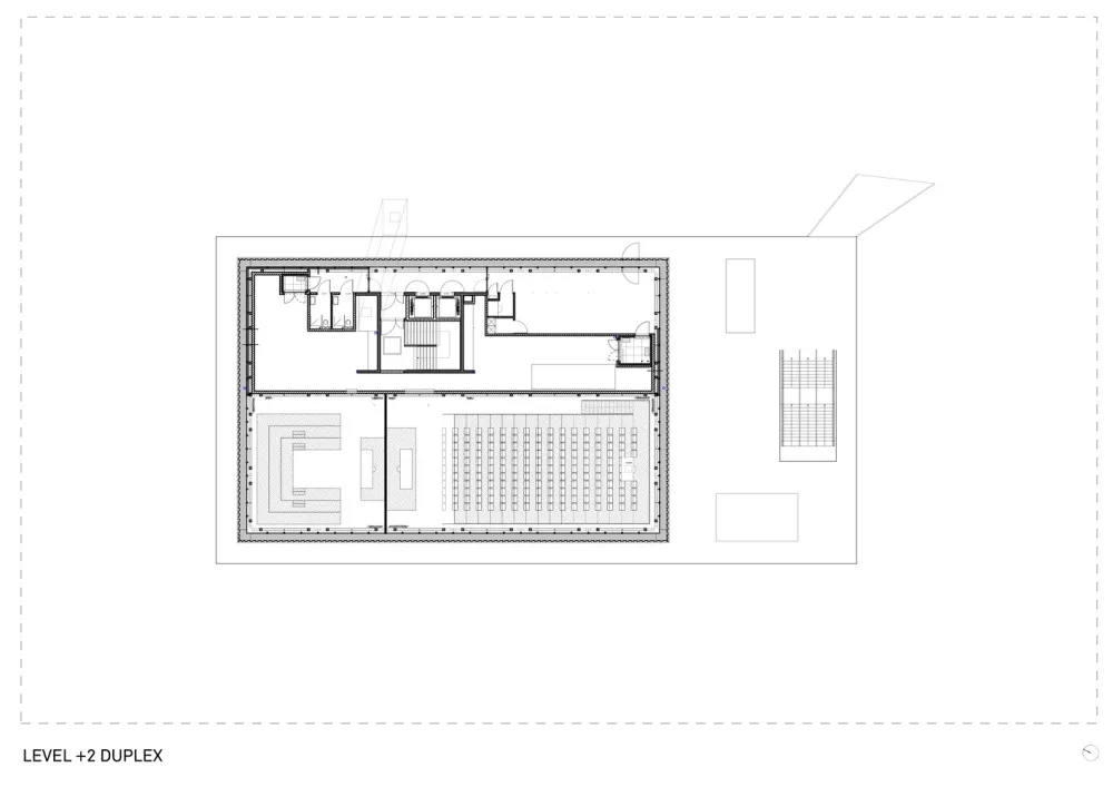 “漂浮”立方体会议楼／dmvA Architecten