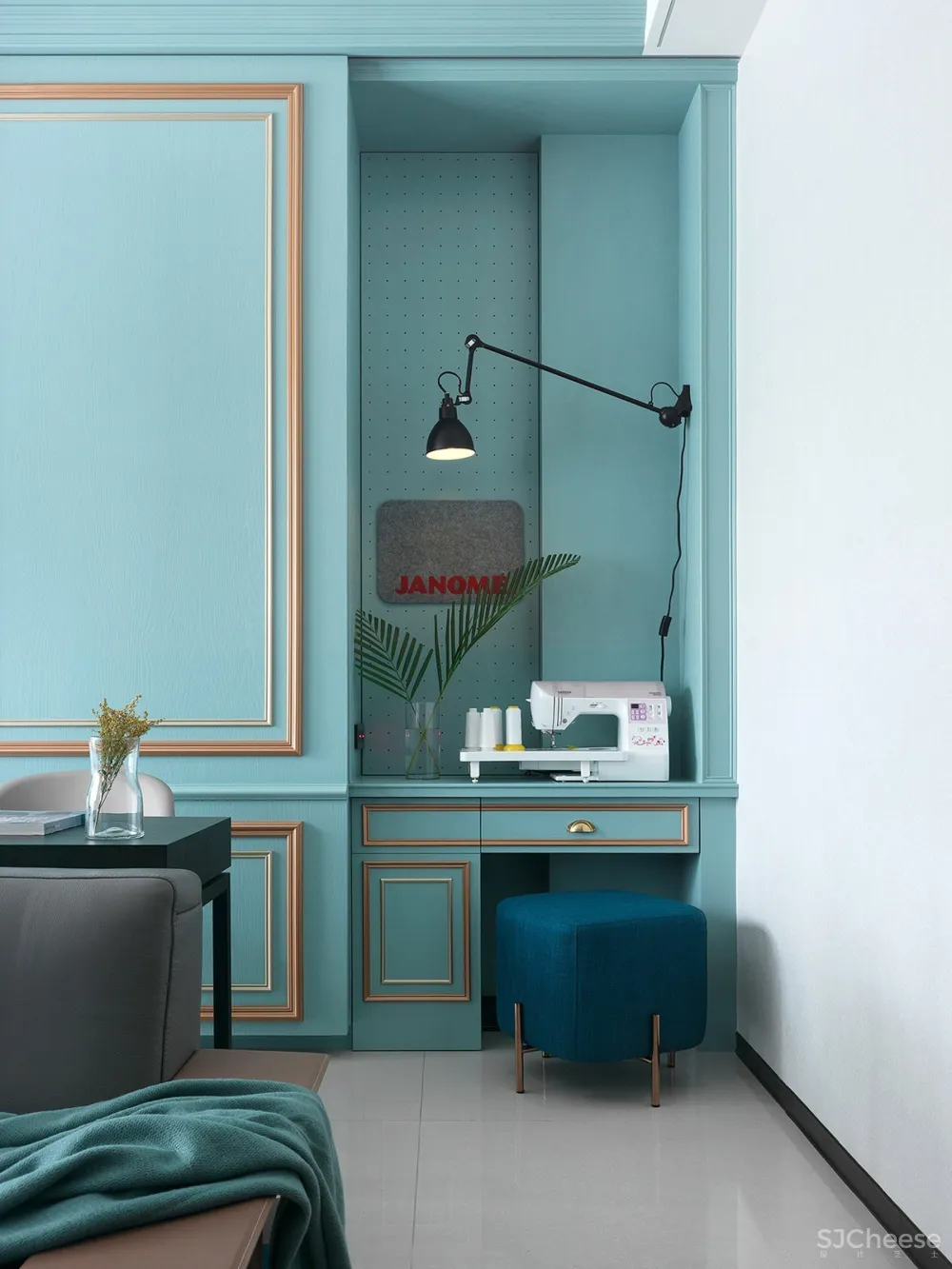 钟爱Tiffany蓝，气质家庭住宅 | Joy Chen