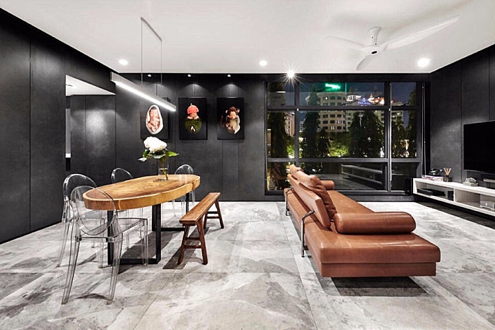 新加坡现代高级公寓 | akiHAUS Design Studio