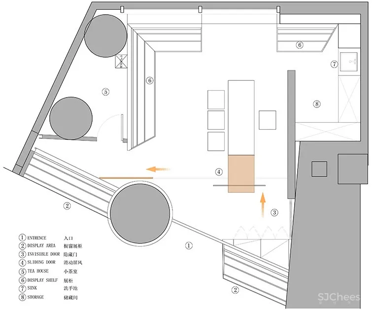 对角线设计:北京 致正茶室