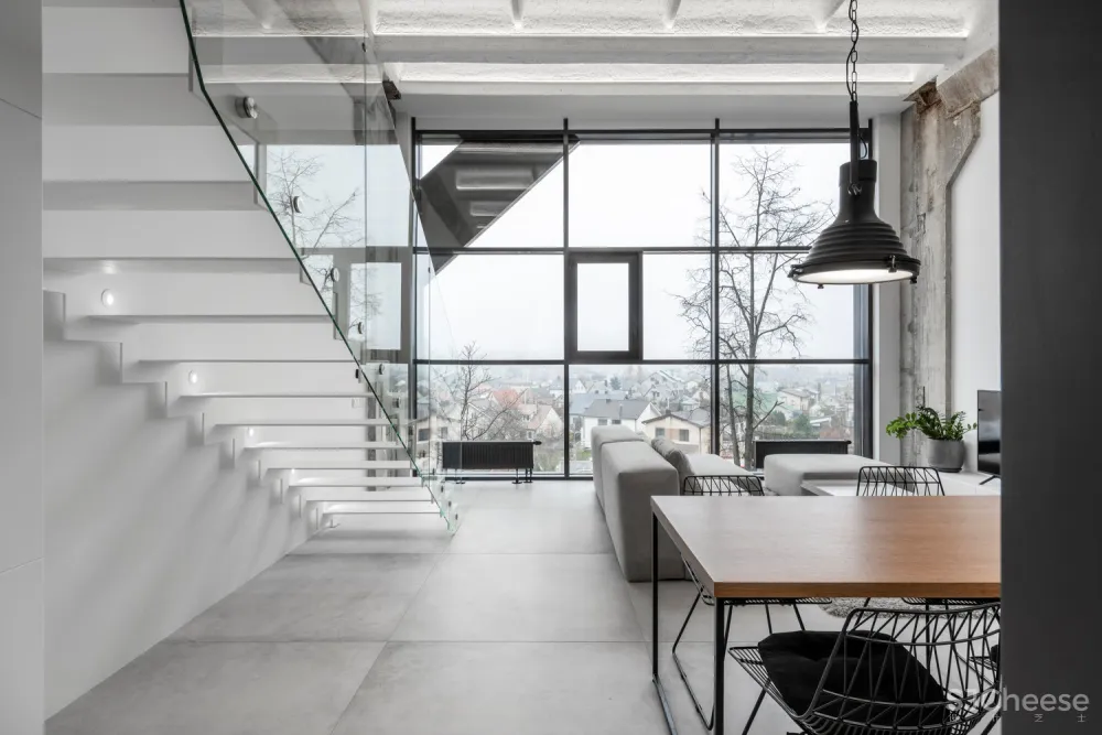 首发 | IDwhite 简约的工业阁楼公寓