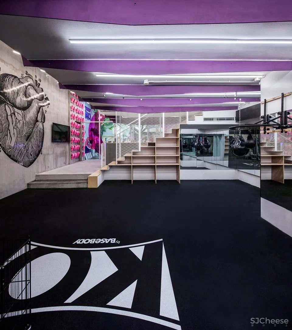 300㎡老建筑改造的上海KO轻拳馆