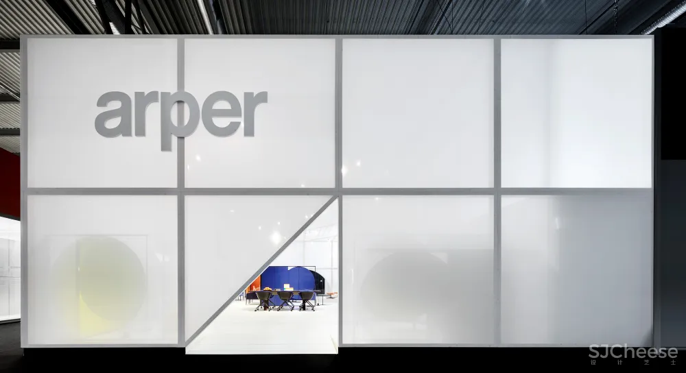 2 booths for arper salone del mobile 2017 milano