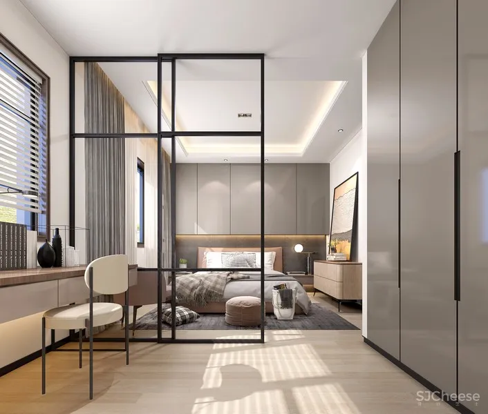 【金螳螂设计】苏州世茂铜雀台大平层样板间效果图设计方案