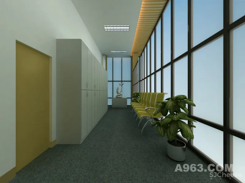 会所顶层健身房室内设计