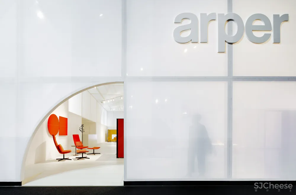 2 booths for arper salone del mobile 2017 milano