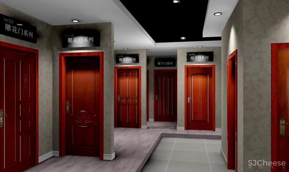 大型实木门专卖店设计图（含效果） 9