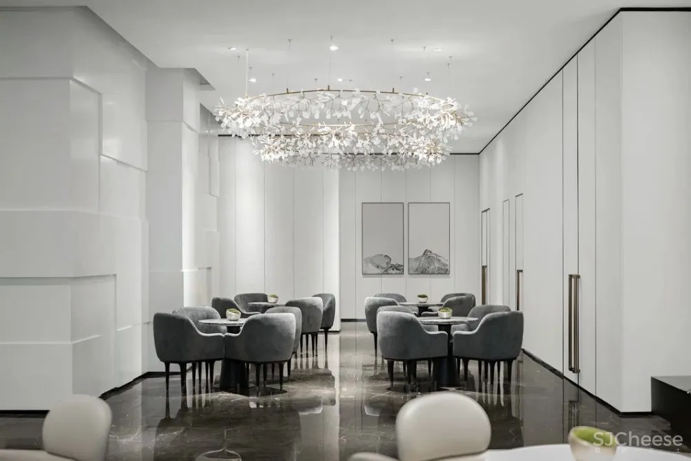 最美高级灰售楼处设计，别具一格的水墨禅境