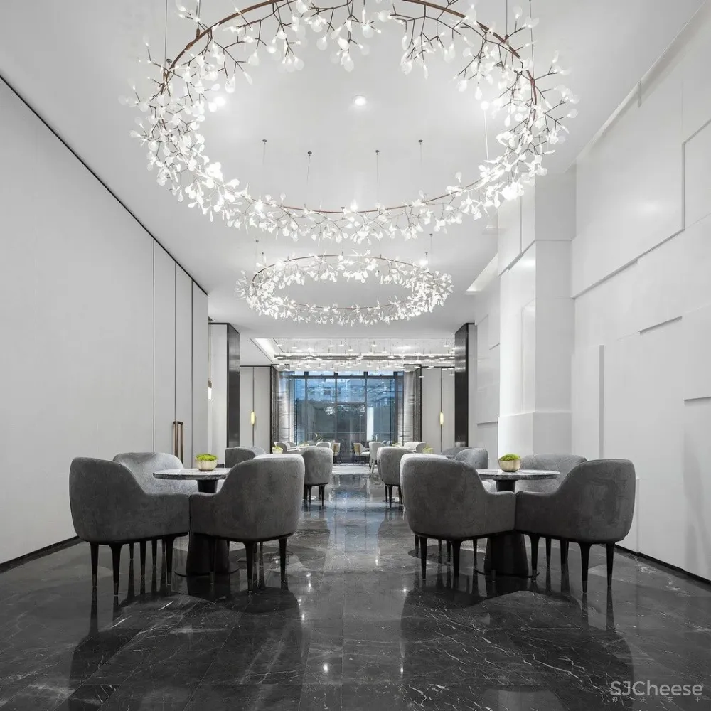 最美高级灰售楼处设计，别具一格的水墨禅境