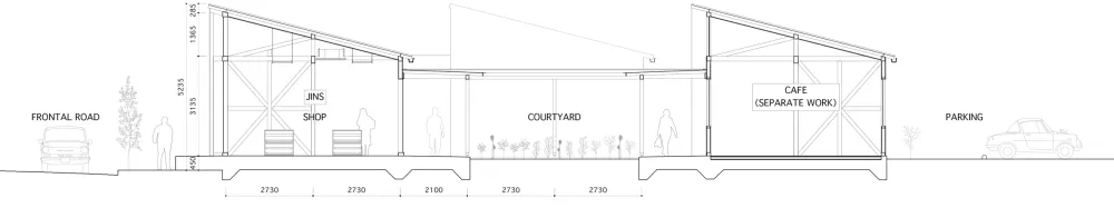 日本Jins眼镜店的内部结构