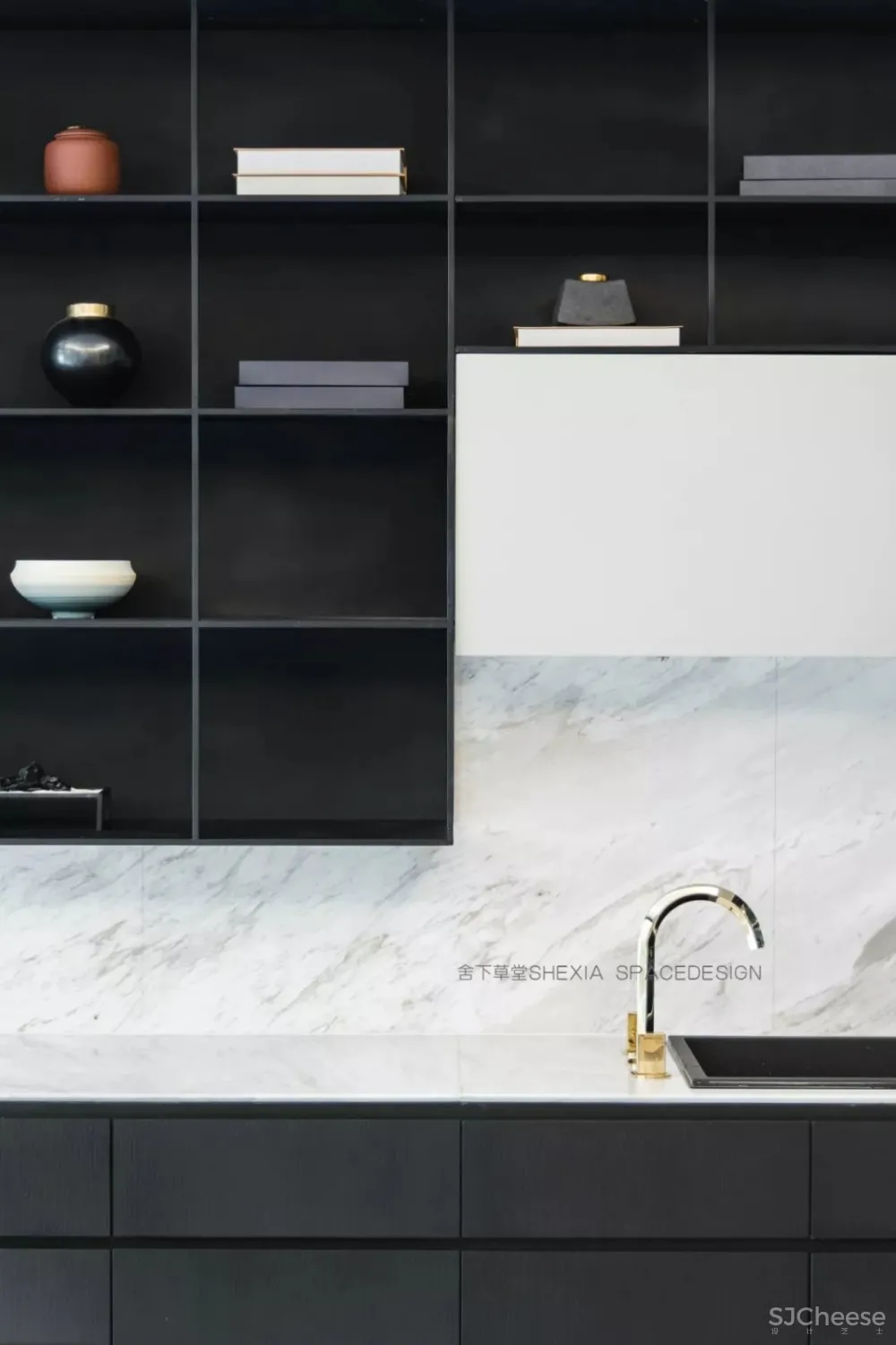 1120㎡轻奢别墅,一半冷艳一半迷红 | 舍下空间