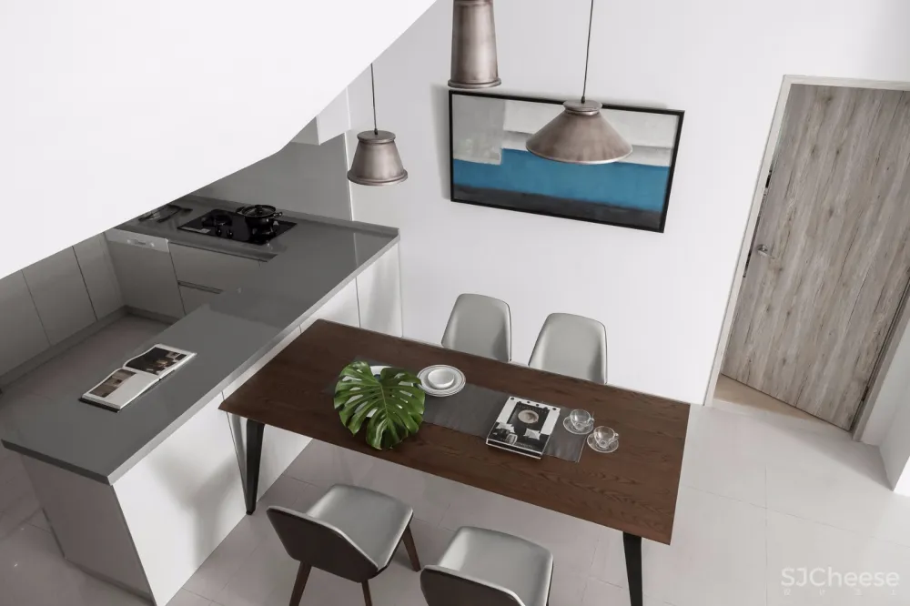 蓝灰纯净北欧风 | 詹皓设计