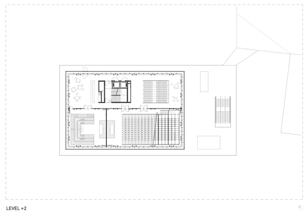 “漂浮”立方体会议楼/dmvA Architecten