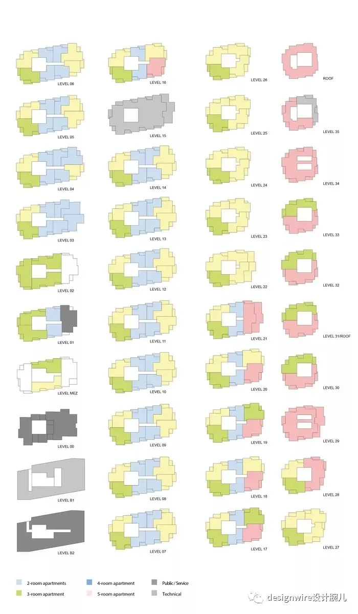 OMA:斯德哥尔摩Norra Tornen居住空间设计