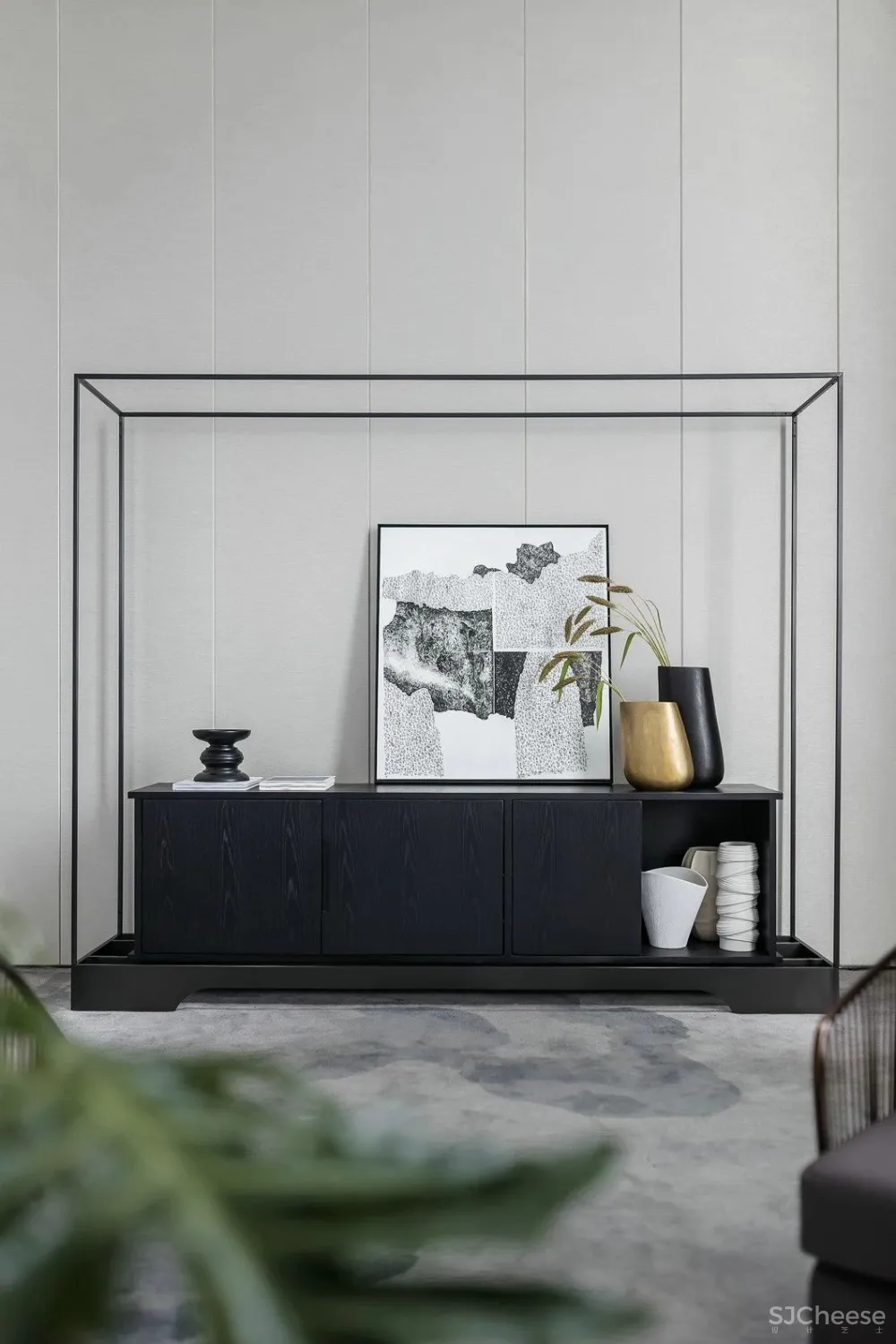 最美高级灰售楼处设计，别具一格的水墨禅境