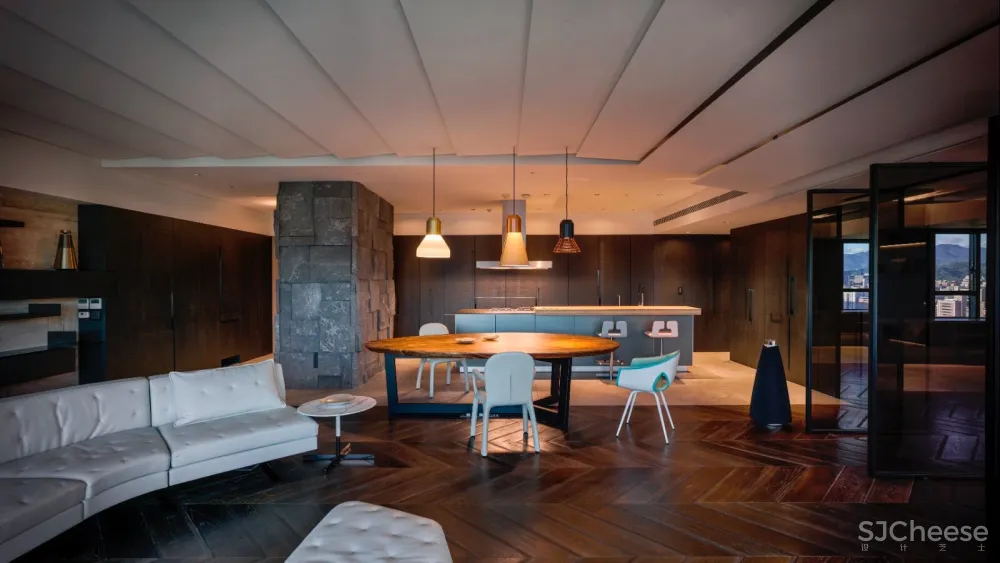 Double Core 台北193m²家庭住宅 | 创研空间