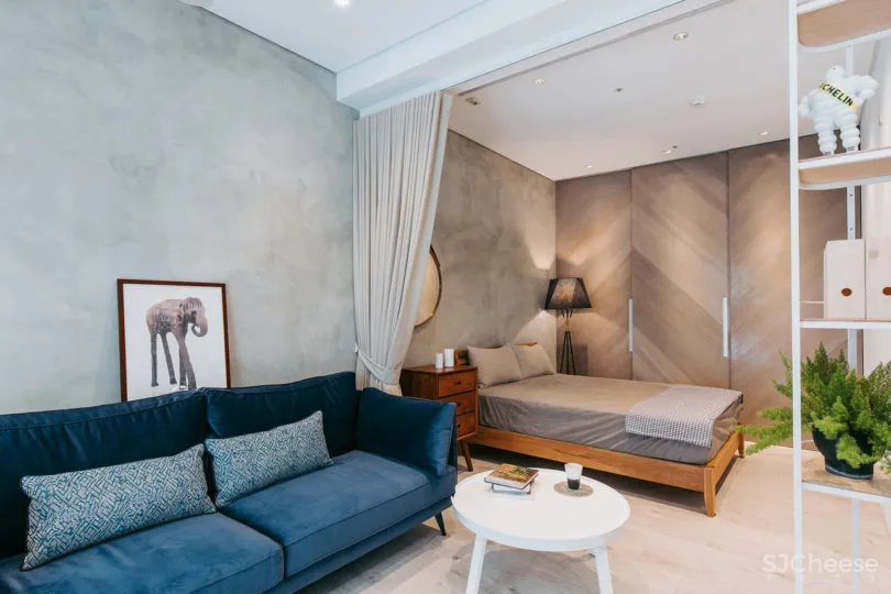 宝岛台湾一间46.2平米开放式小公寓设计