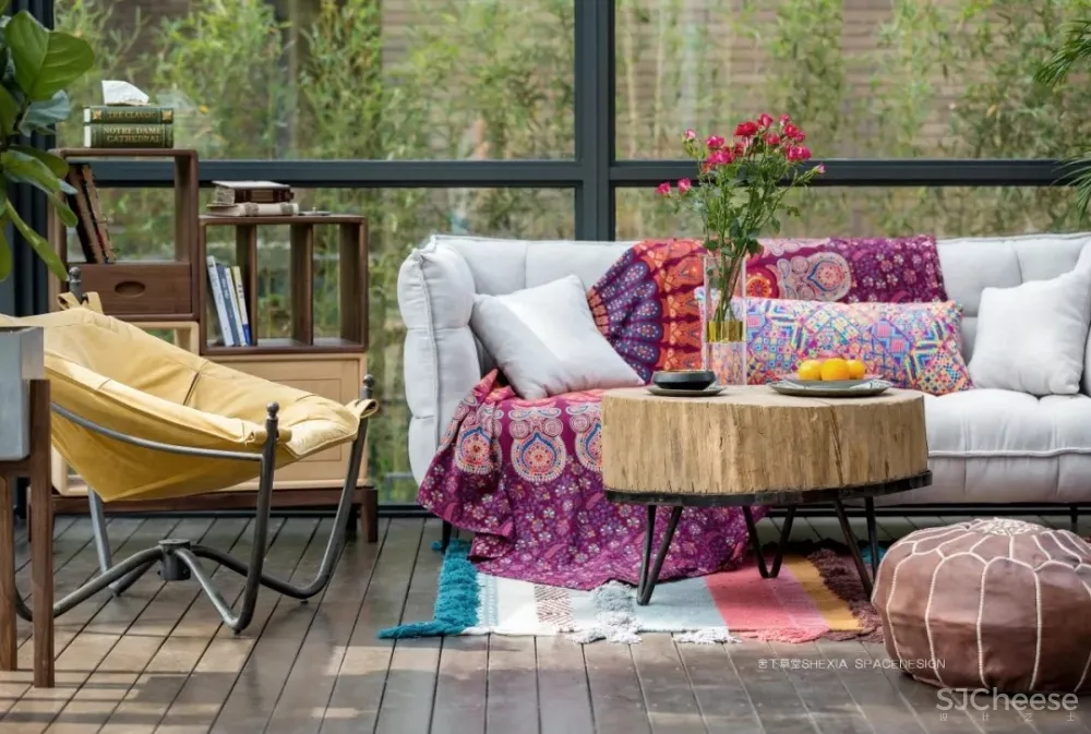 1120㎡轻奢别墅,一半冷艳一半迷红 | 舍下空间