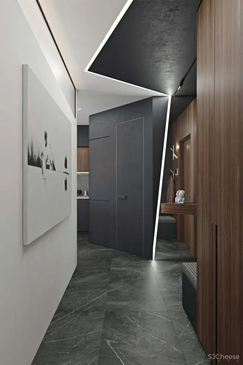 莫斯科Novoe Tushino极简主义现代公寓