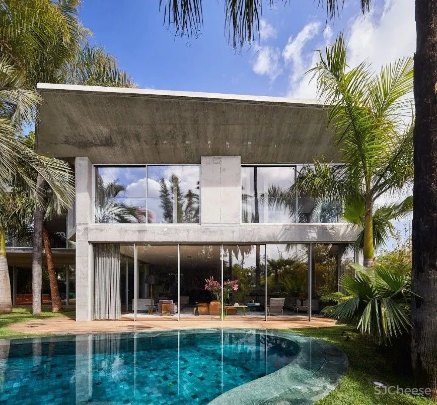 混凝土别墅设计 | 无可比拟的质感 首