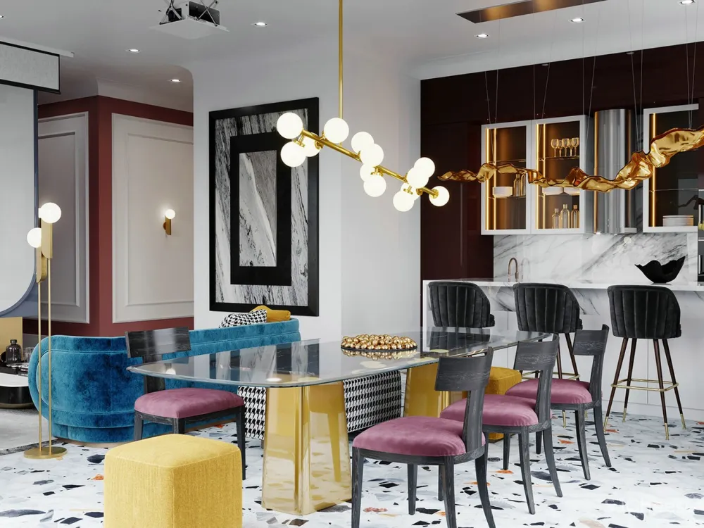 莫斯科110㎡轻奢时尚风设计 | Stanislav Ananev 首