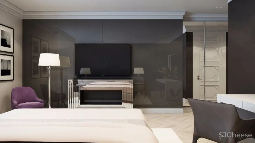 莫斯科黑白灰时尚典雅公寓设计