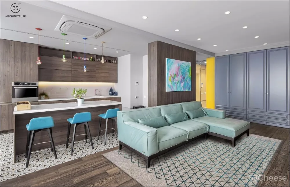 充满活力色彩的公寓 | 33design