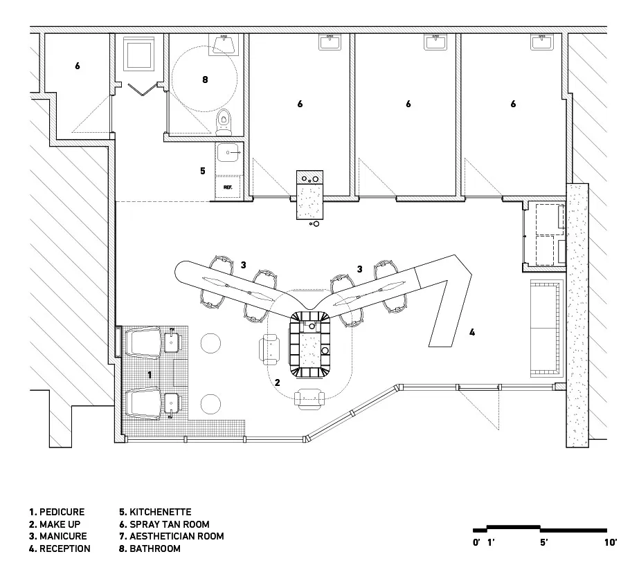 2019珊瑚橘,加拿大D’ESTHÉTIQUE美容沙龙设计