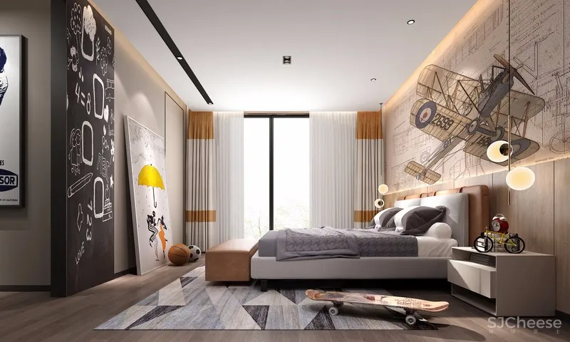 【金螳螂设计】苏州世茂铜雀台大平层样板间效果图设计方案